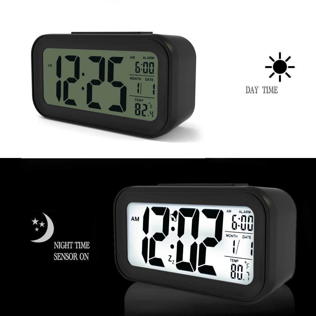 BLACK DIGITAL RECTANGLE CLOCK 2 BLACK DIGITAL RECTANGLE CLOCK 2
