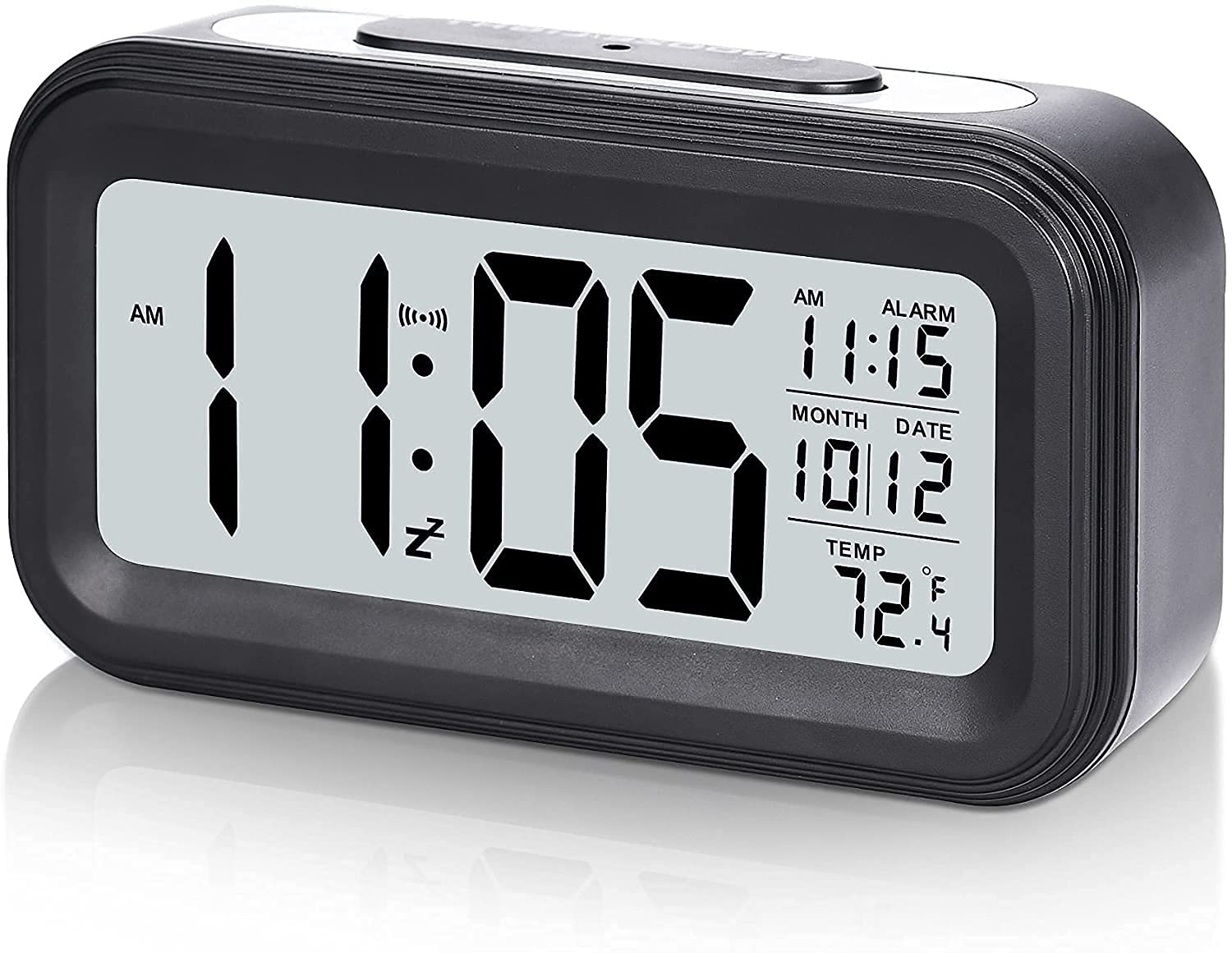 BLACK DIGITAL RECTANGLE CLOCK 1 BLACK DIGITAL RECTANGLE CLOCK
