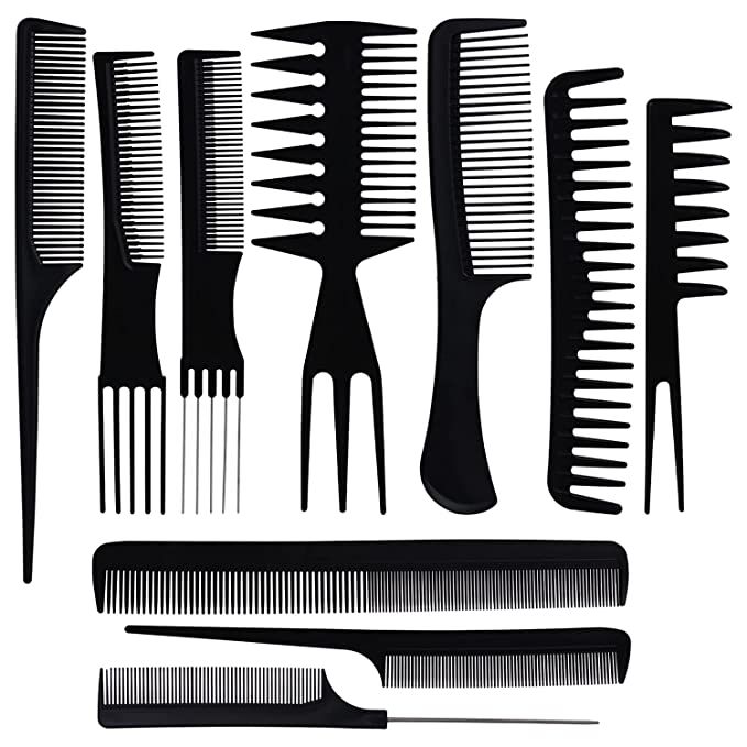 Sloane Beauty 10 Pcs Multipurpose Salon Hair Styling Professional Comb Kit 1 71DW OU6JL. SX679