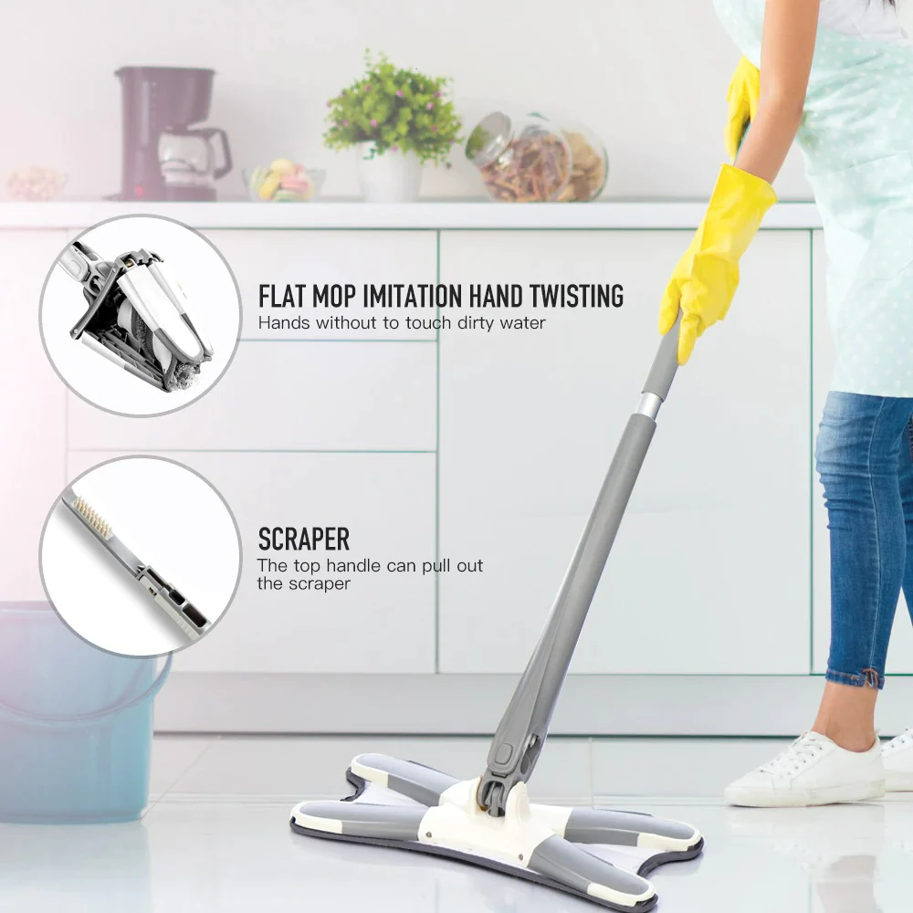 360° Multi-Purpose X-Mop Microfiber Floor Mop 2 360° Multi-Purpose X-Mop Microfiber Floor Mop 2