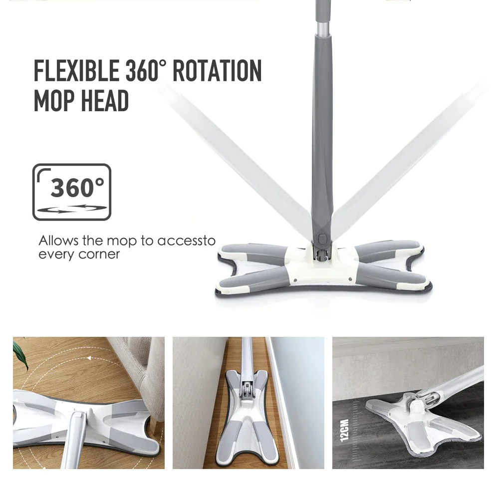 360° Multi-Purpose X-Mop Microfiber Floor Mop 4 360° Multi-Purpose X-Mop Microfiber Floor Mop 4