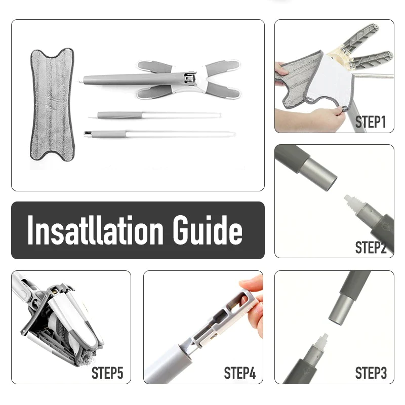 360° Multi-Purpose X-Mop Microfiber Floor Mop 8 360° Multi-Purpose X-Mop Microfiber Floor Mop 8