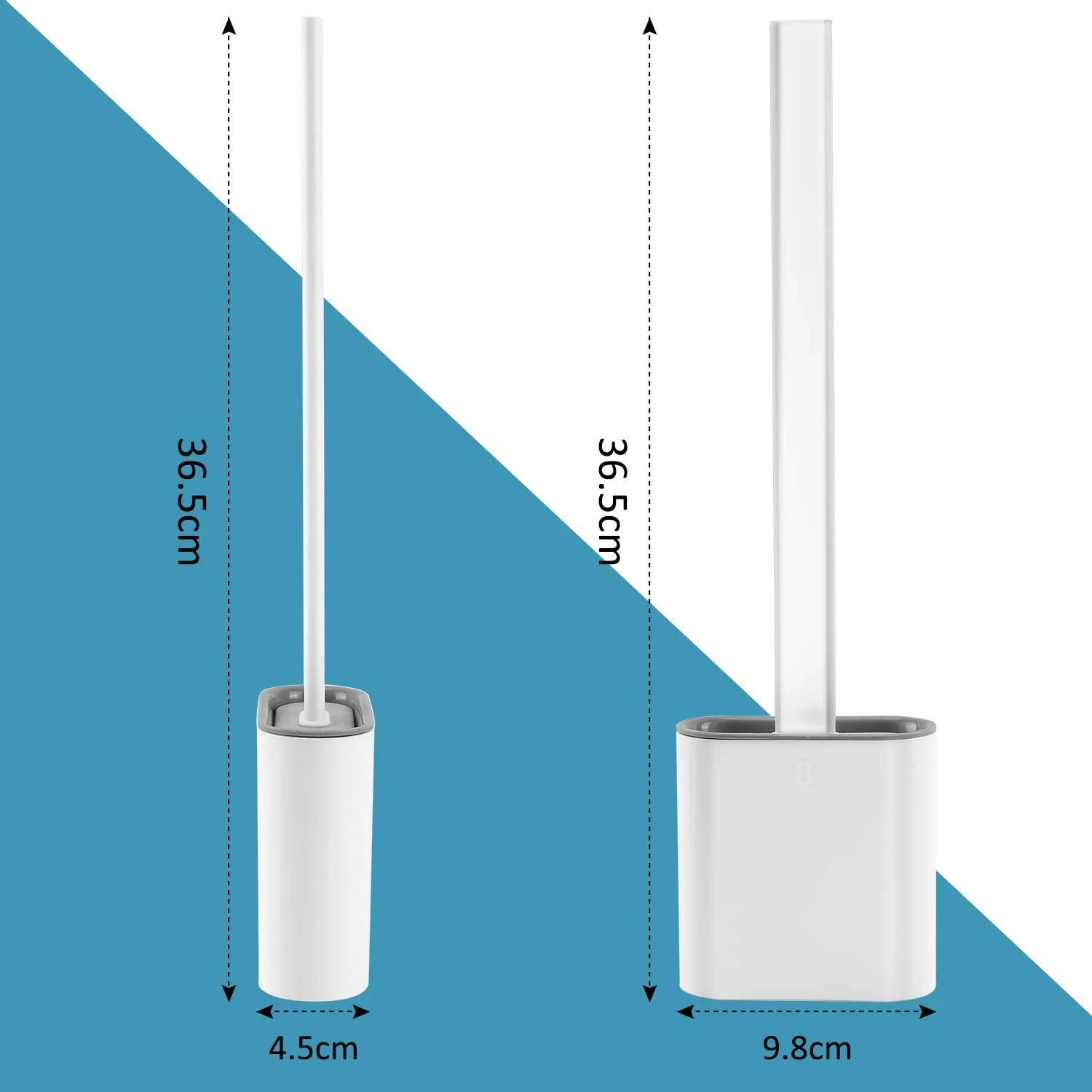 Silicone Toilet Cleaning Brush With Holder Stand 5 Silicone Toilet Cleaning Brush With Holder Stand 5