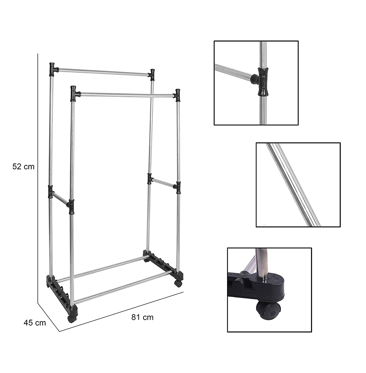 Double Pole Cloth Rack1 Double Pole Cloth Rack1