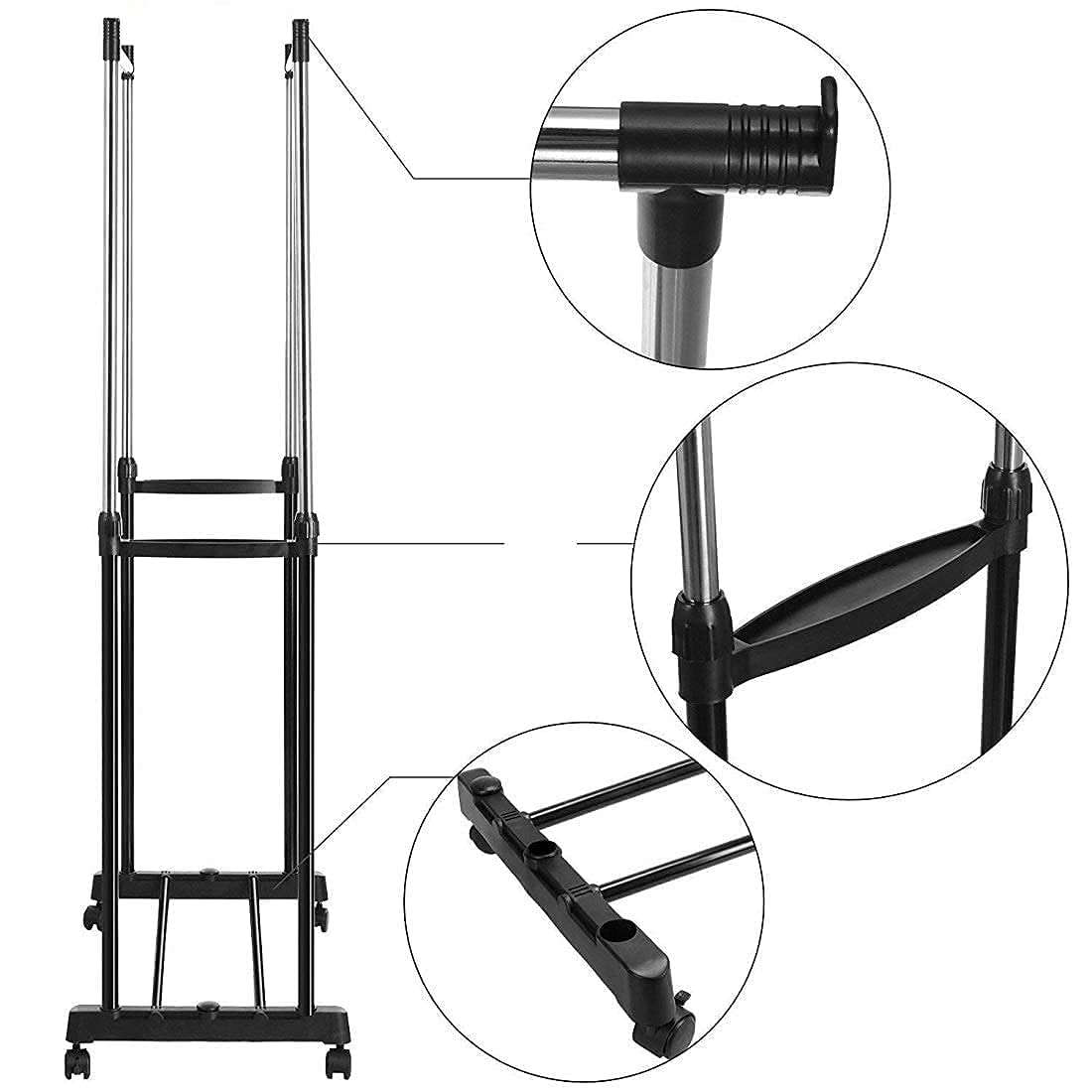 Double Pole Cloth Rack4 Double Pole Cloth Rack4
