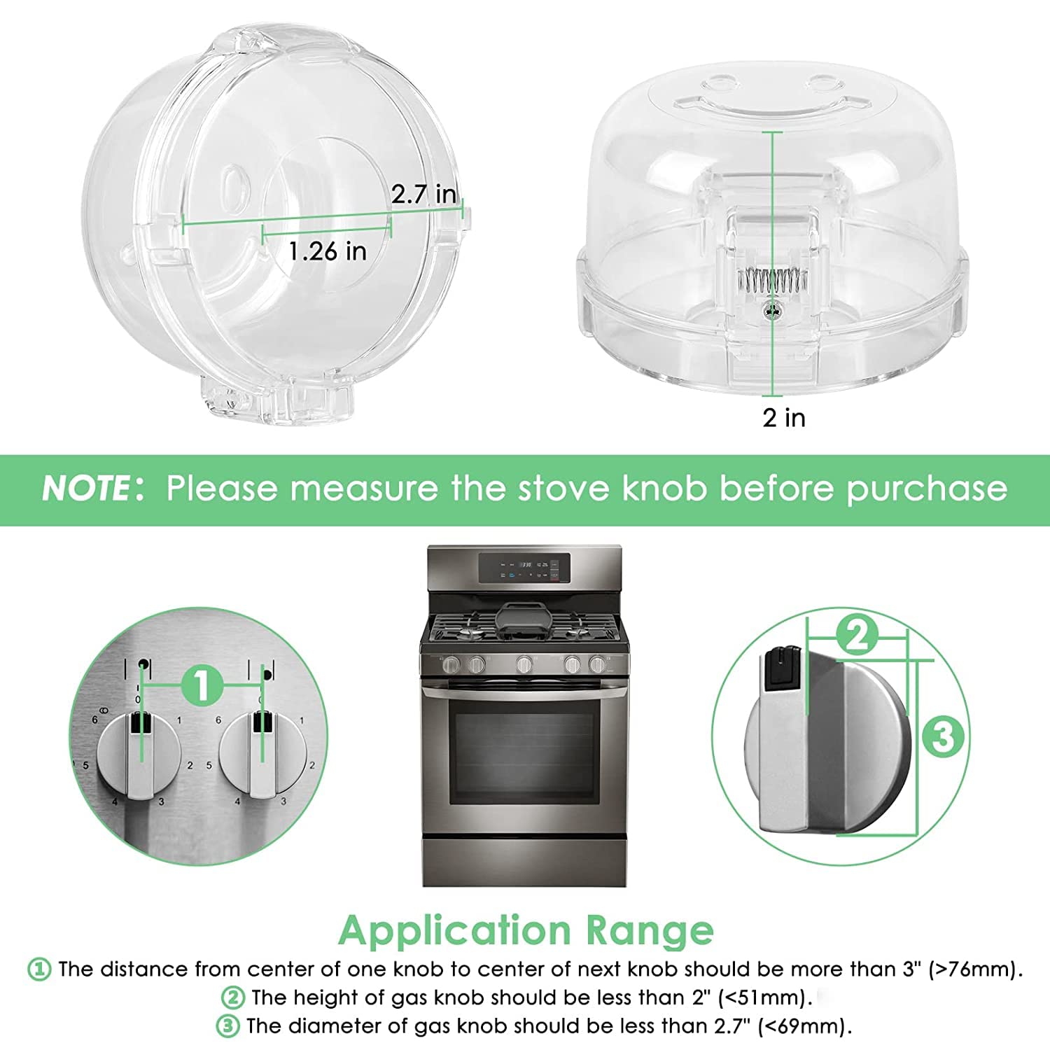 Gas Stove Knob Covers For Child Safety6 Gas Stove Knob Covers For Child Safety6