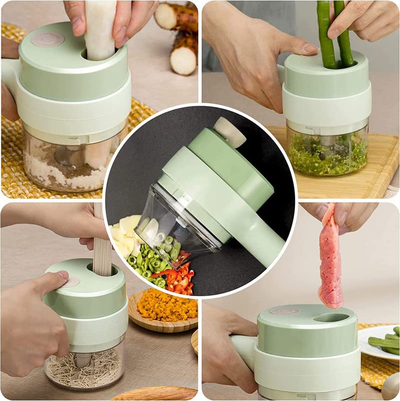 4 In 1 Handheld Electric Vegetable Cutter 1 4 In 1 Handheld Electric Vegetable Cutter 1