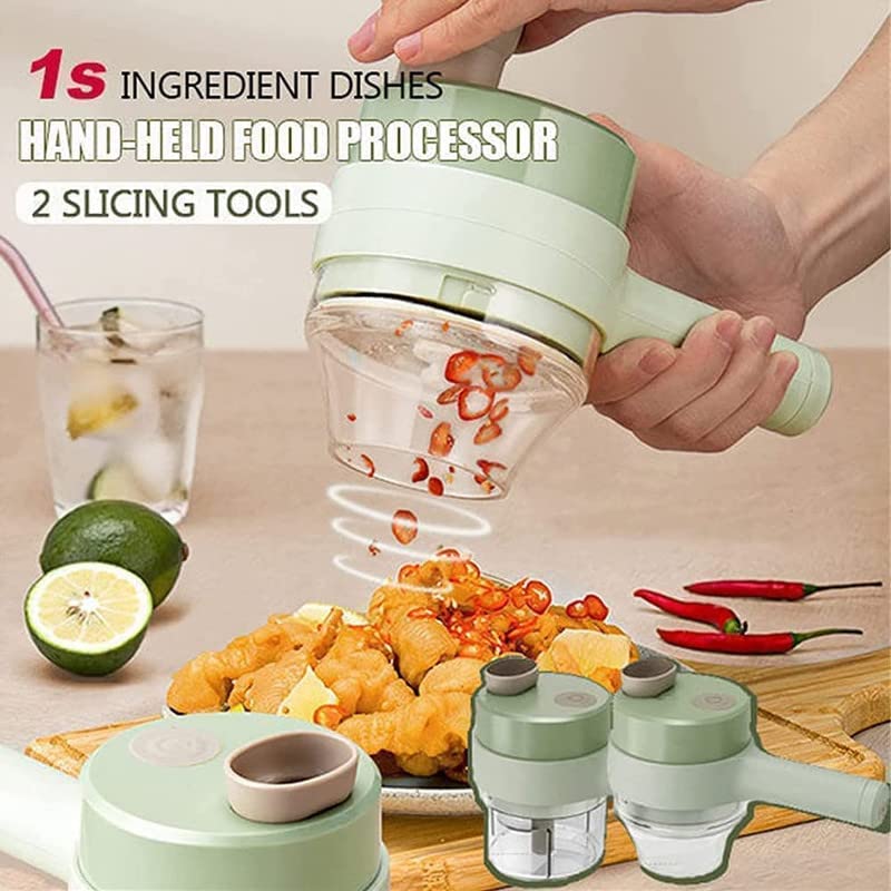 4 In 1 Handheld Electric Vegetable Cutter 2 4 In 1 Handheld Electric Vegetable Cutter 2